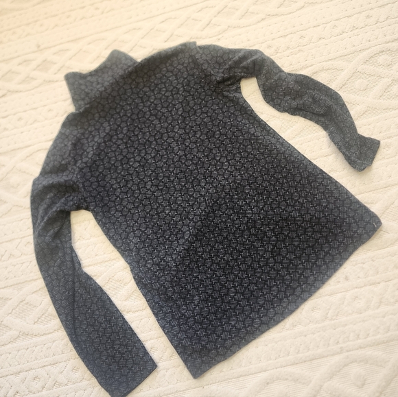 M Columbia Gray Fleece Patterned Quarter-Zip Pullover - Picture 9 of 11